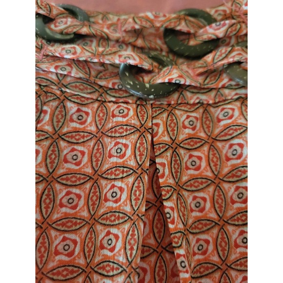 Roz & Ali Woman Embellished Tunic Tank Top Womens Size 1X Peach‎ Geometric Lined - Picture 6 of 9